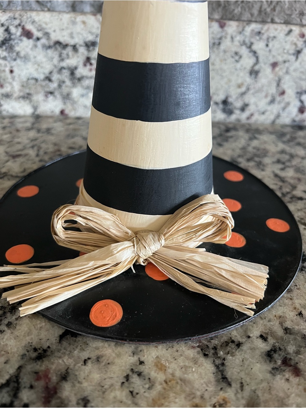 Mackenzie-Childs Good Witch Hat. In very good used condition. 8" dia., 10" tall - Picture 10 of 11